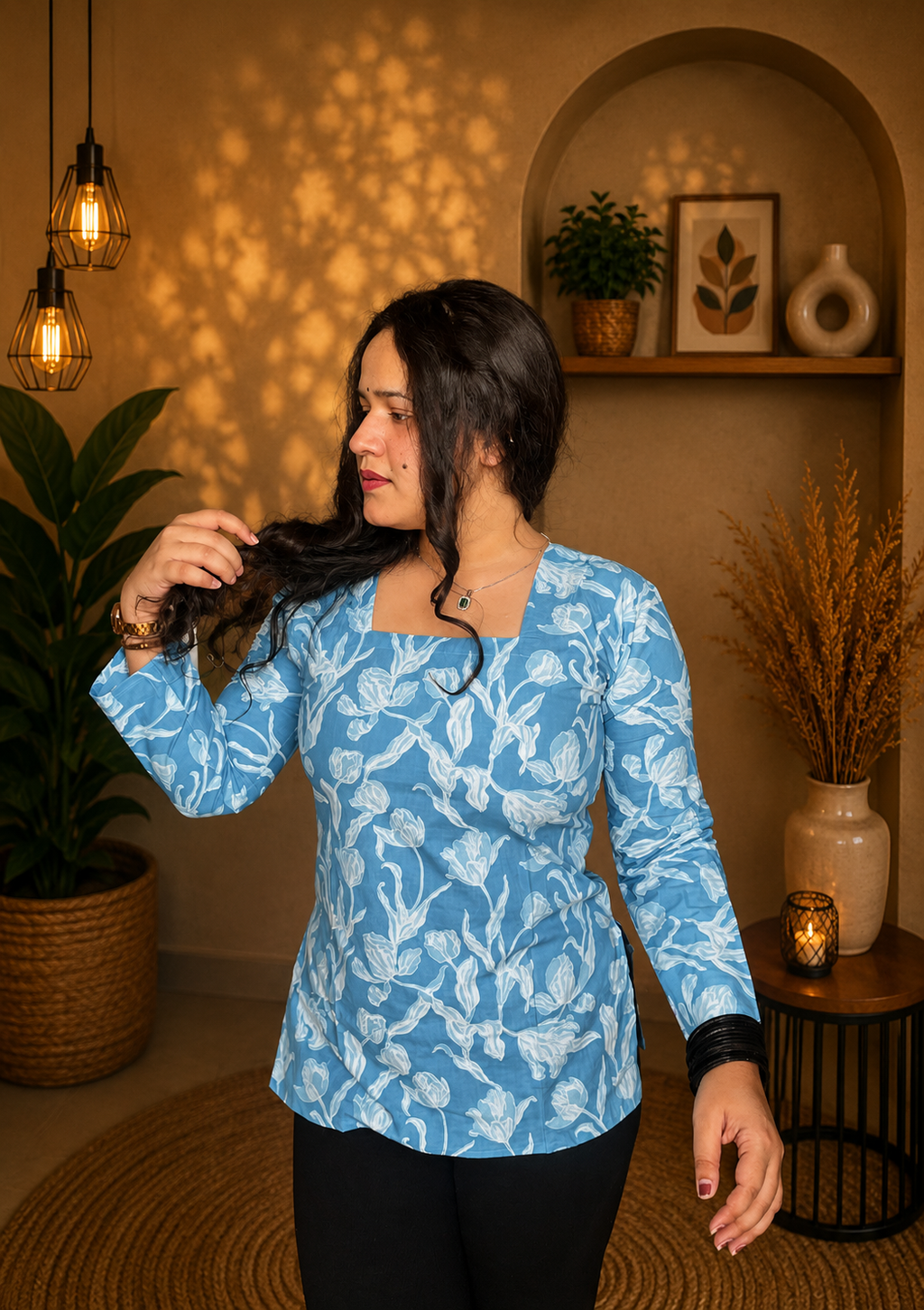 Vintage Foral Kurti