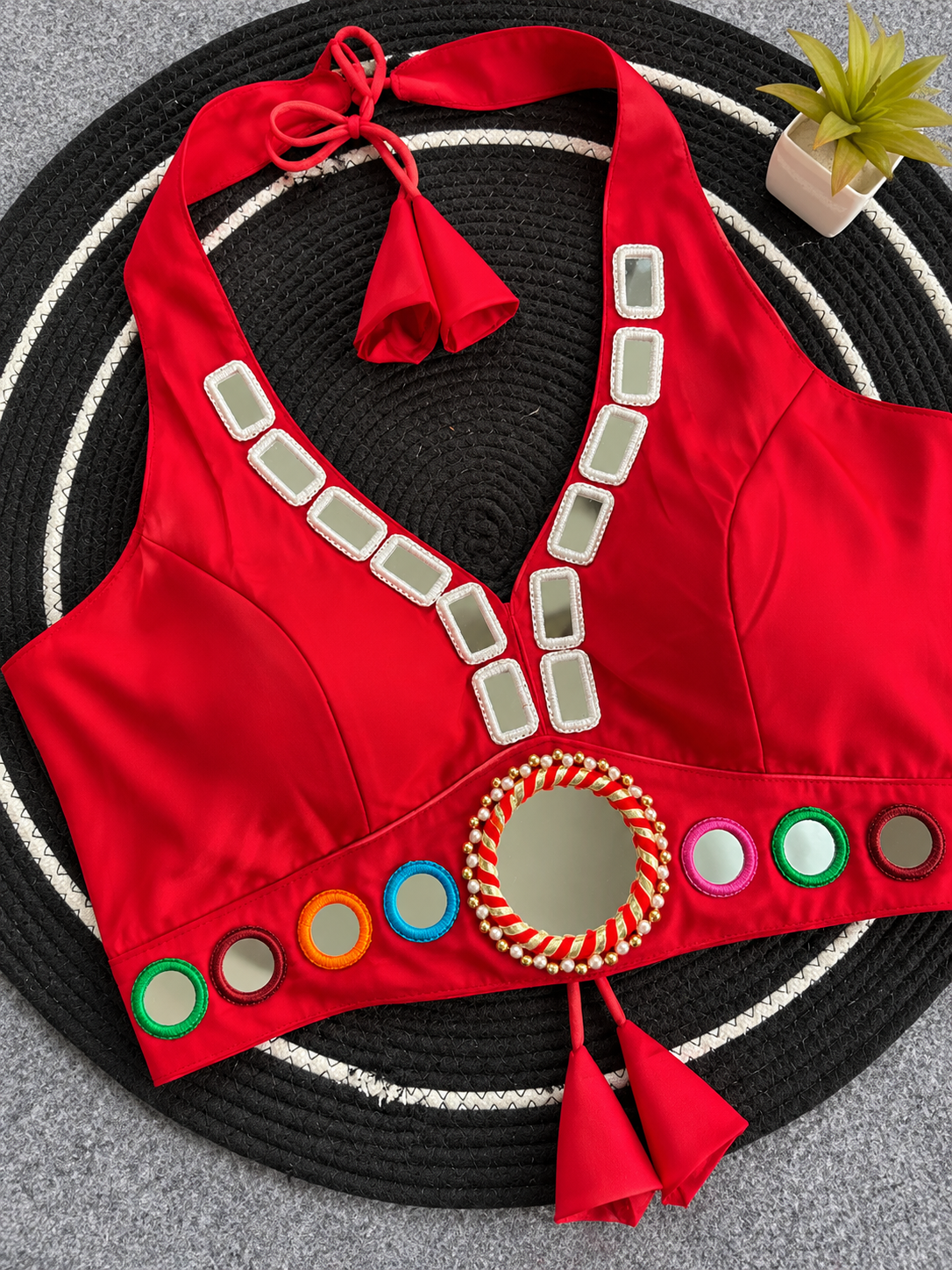 Cotton Neck Blouse