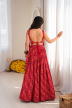 Crimson Lehenga Choli