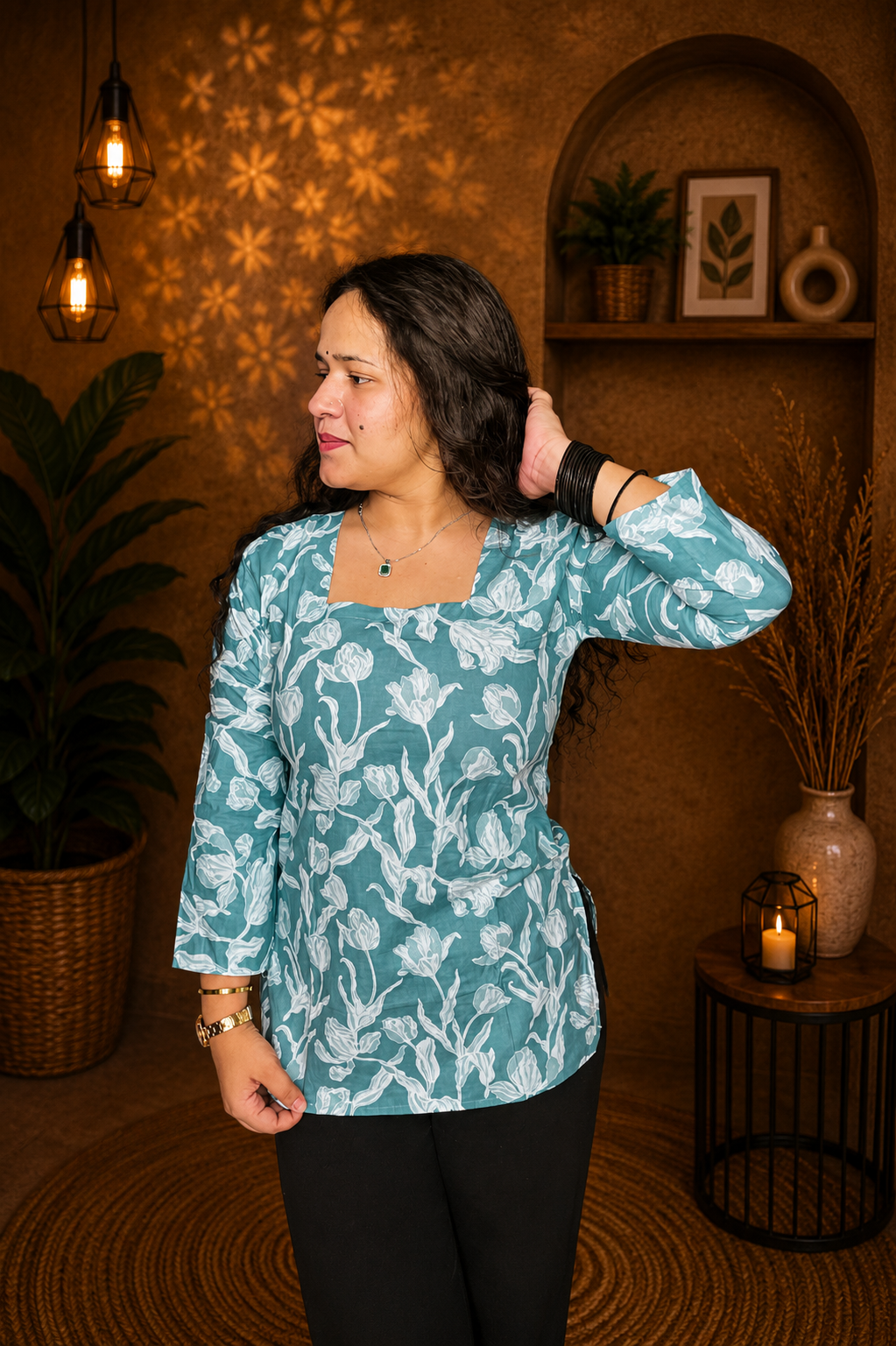 Vintage Foral Kurti