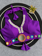 Cotton Neck Blouse