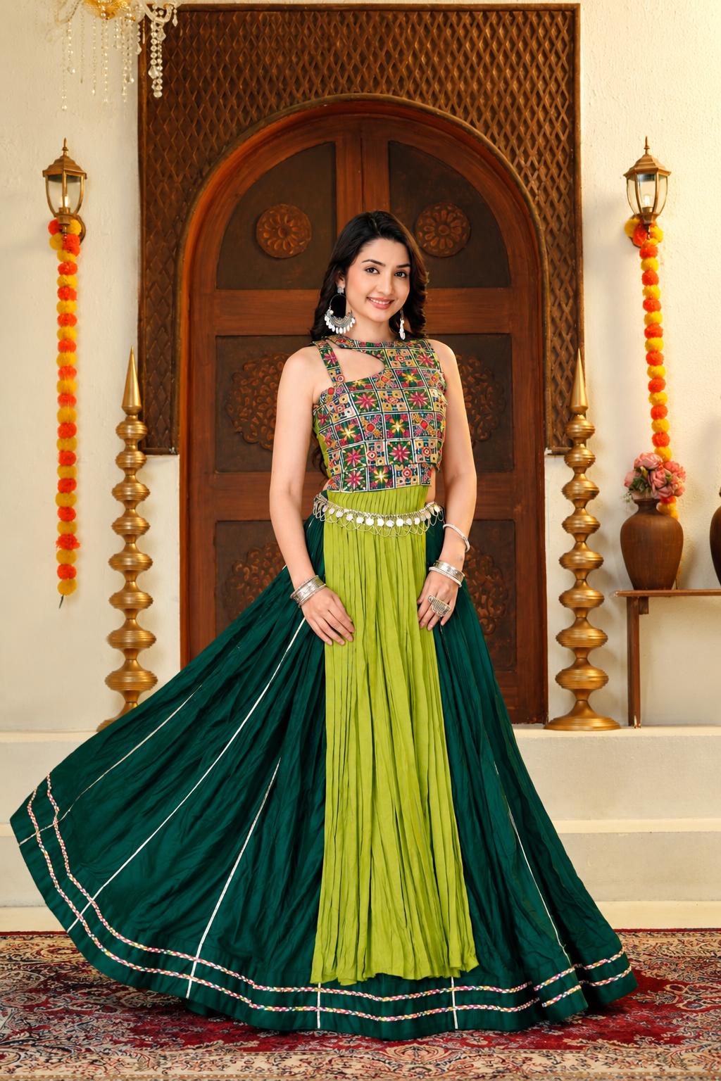 Emerald Mehfil Lehenga