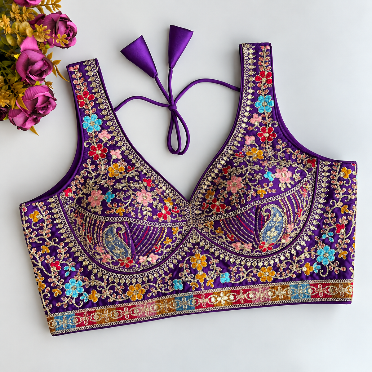 Roman Embroidery Blouse