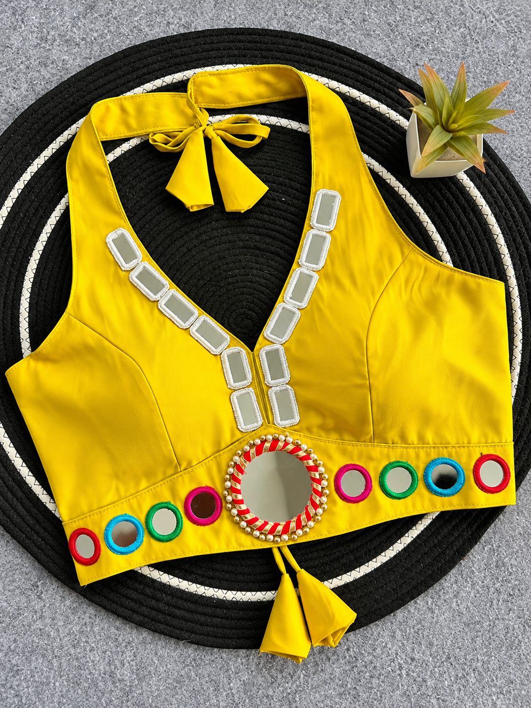 Cotton Neck Blouse