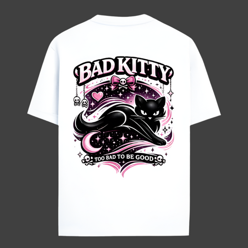 Bad Kitty Shirt – Gothic Cat Graphic Tee