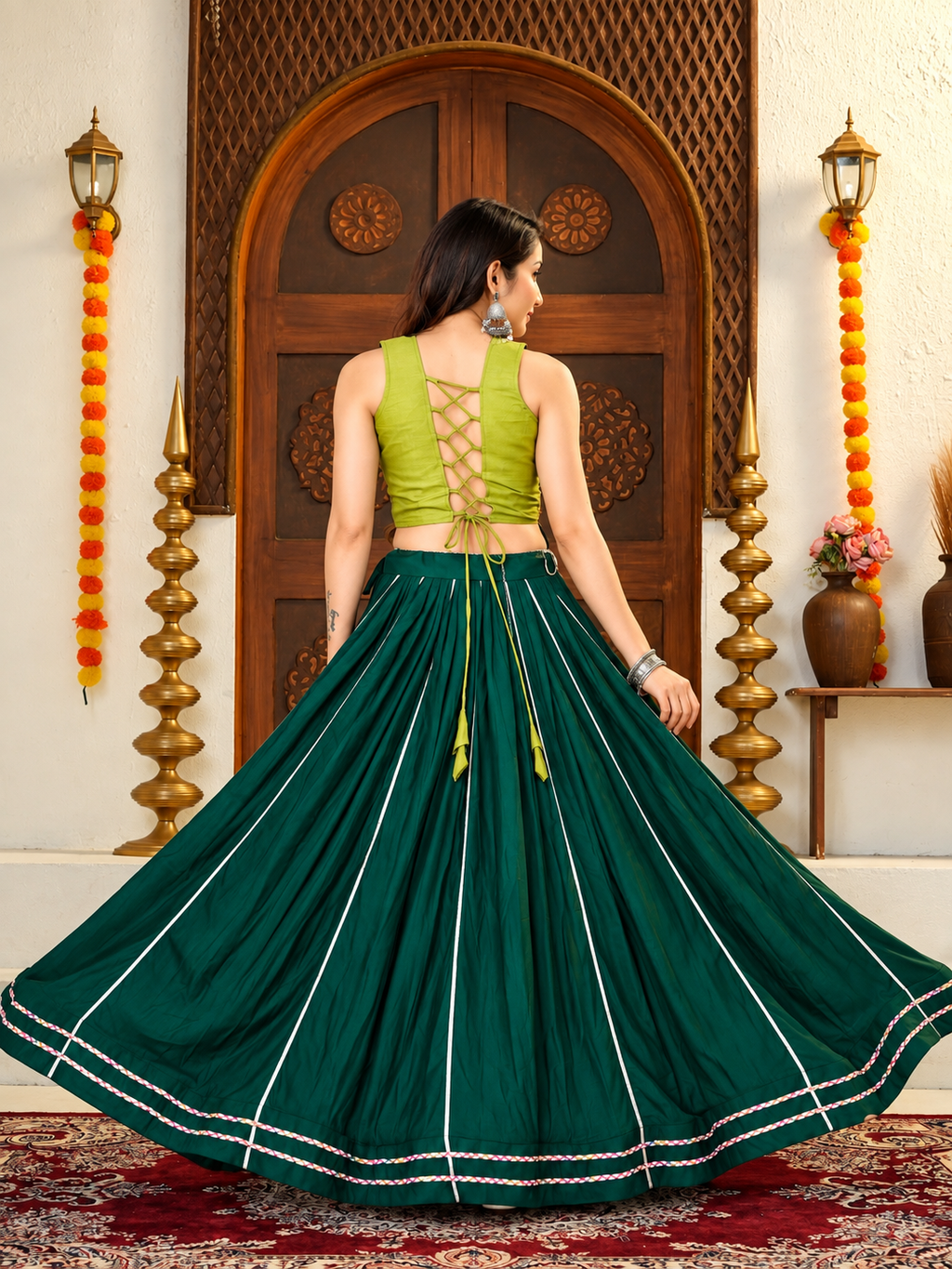 Emerald Mehfil Lehenga