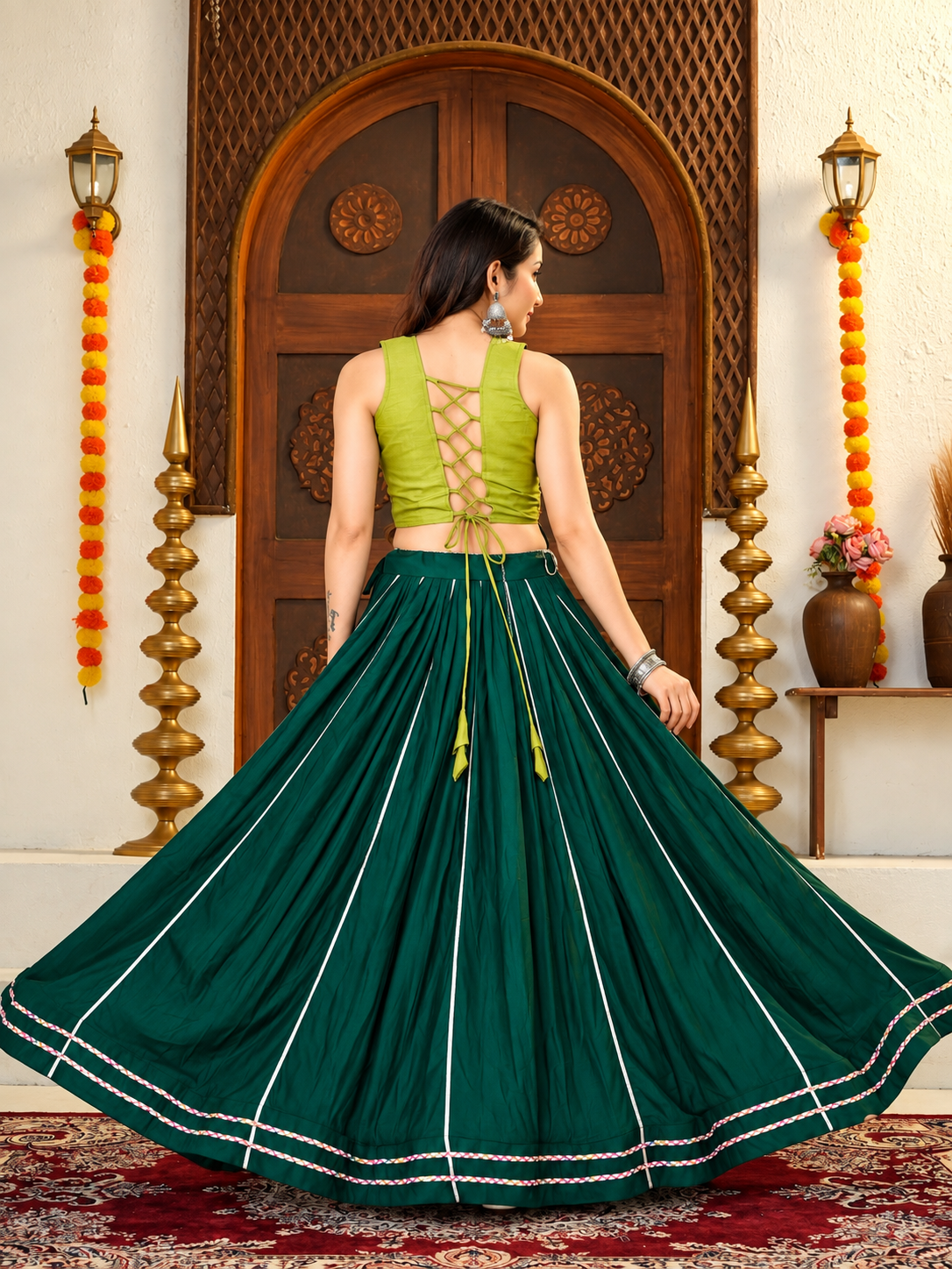 Emerald Mehfil Lehenga