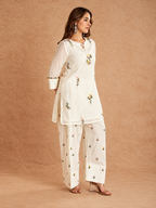 Ivory Embroidered