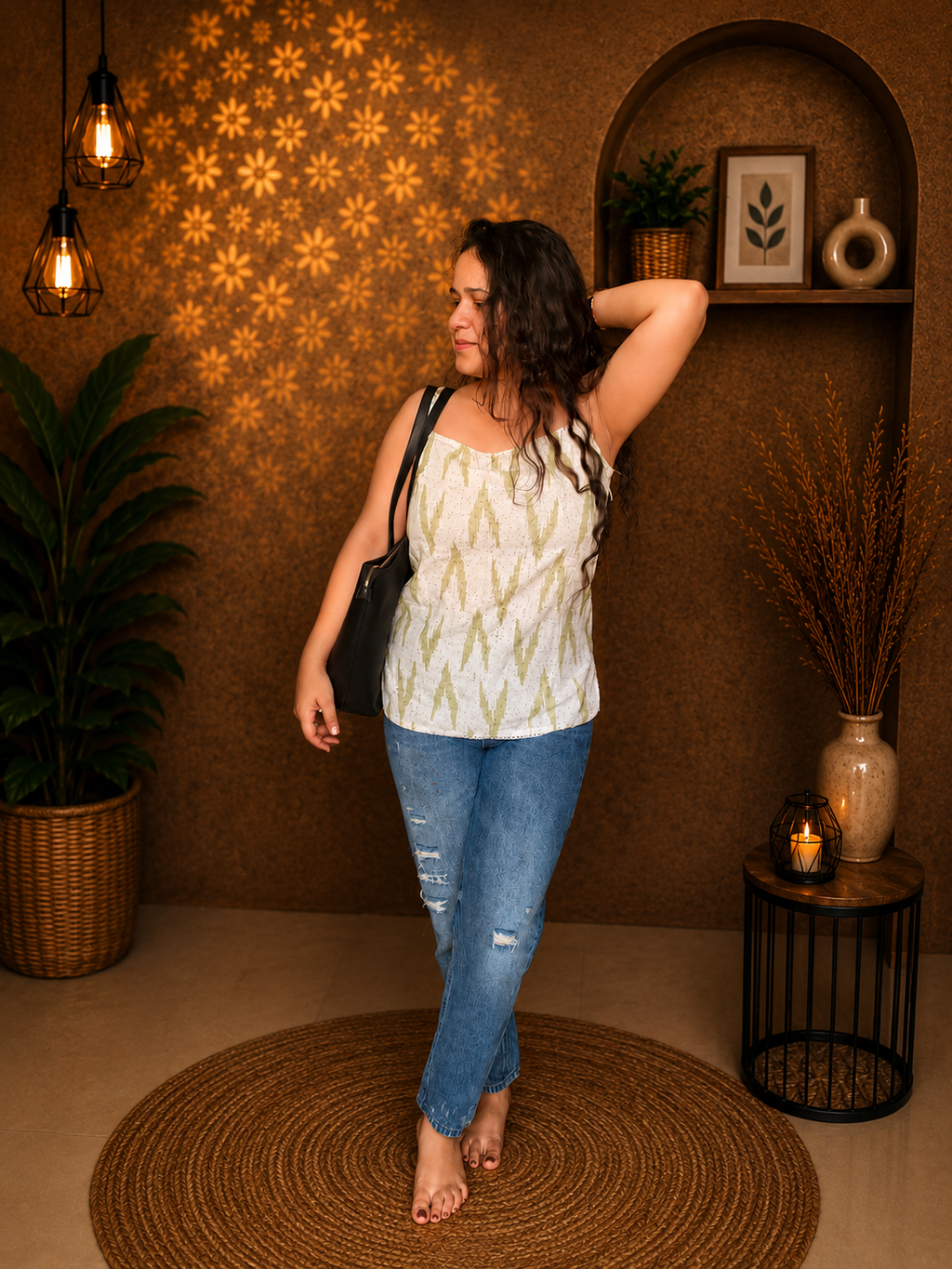 Print Cami Kurti