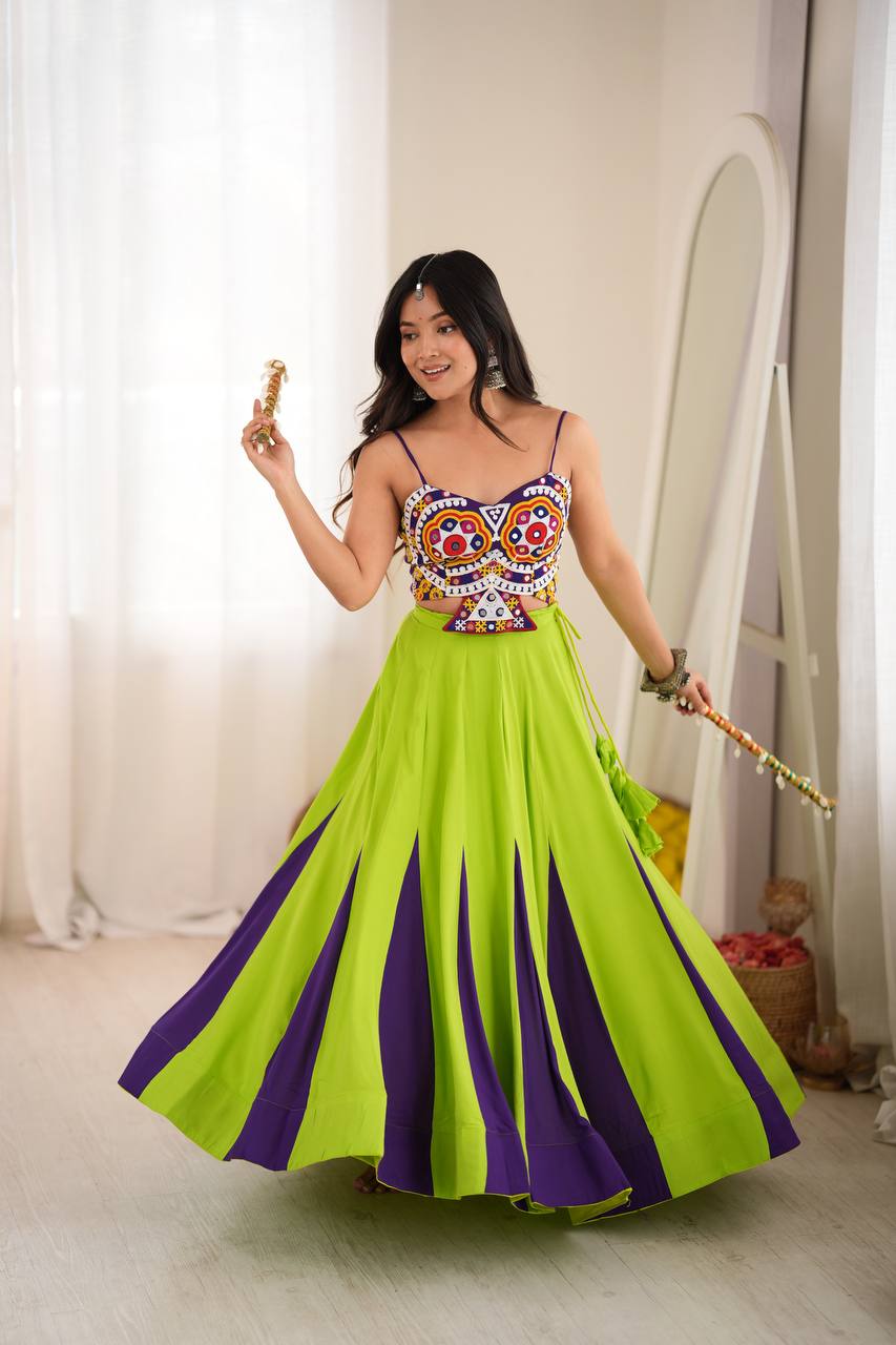 Green Glamour Lehanga