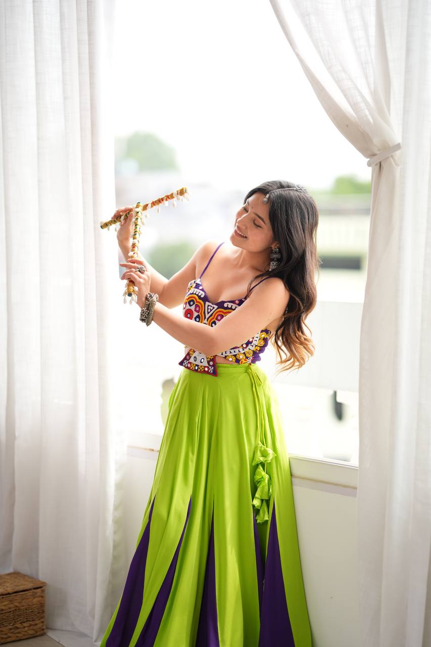 Green Glamour Lehanga