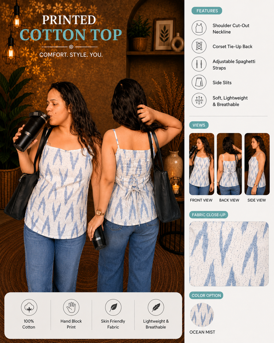 Print Cami Kurti
