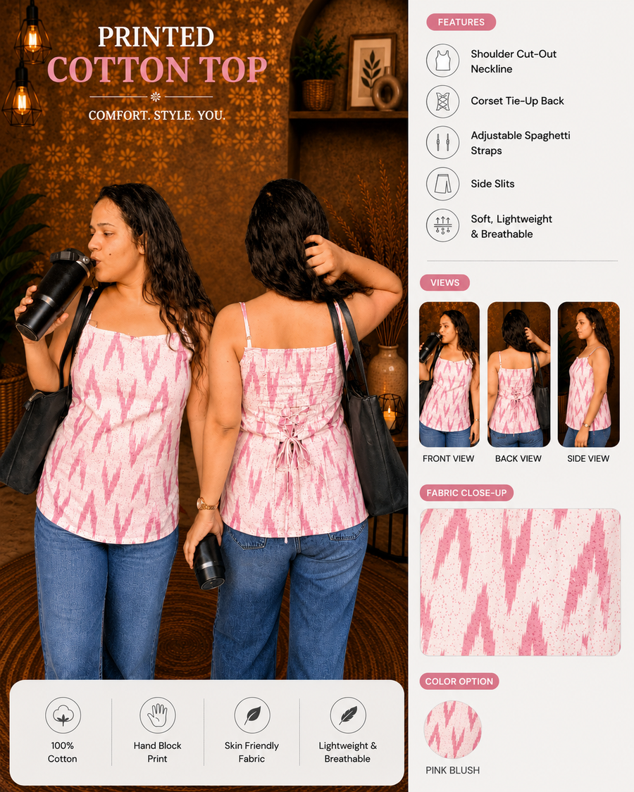 Print Cami Kurti