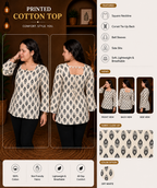 Mustard Printed Kurti