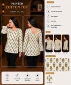 Mustard Printed Kurti