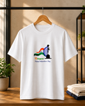 15 August Happy Independence Day Indian Flag & Soldier Unisex T-Shirt – White