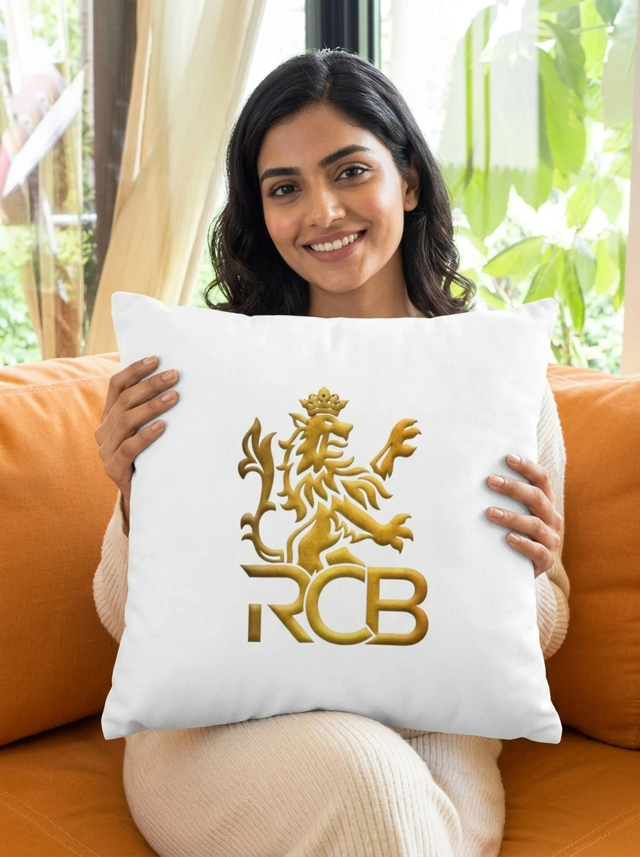 RCB Family Pack 1 Man T-Shirt + 1 Girl T-Shirt + 1 Kid T-Shirt + 1 Mug + 1 Pillow