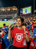 Punjab Kings Family Pack 1 Man T-Shirt + 1 Girl T-Shirt + 1 Kid T-Shirt + 1 Mug + 1 Pillow