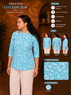 Cut-out Neck FLoral Kurti