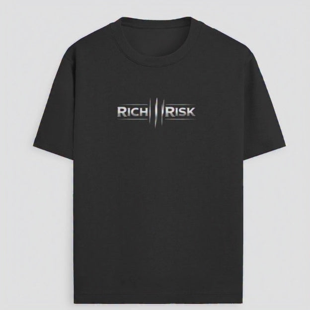 Rich Risk Graphic Streetwear Tee - Premium Cotton Regular Fit Shirt